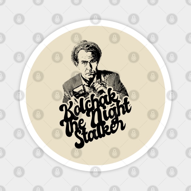 Kolchak The Night Stalker 80s Style Classic Magnet by Hand And Finger